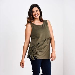 Latched Mama Asymmetrical Nursing Tunic (tank)